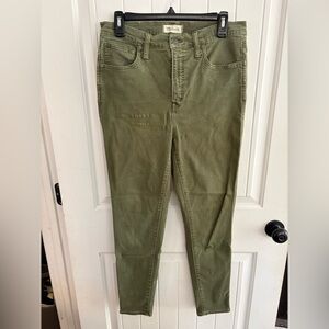 Madewell 10” High-rise skinny jeans Women’s size 30